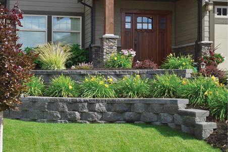 Residential Tiered Retaining Wall